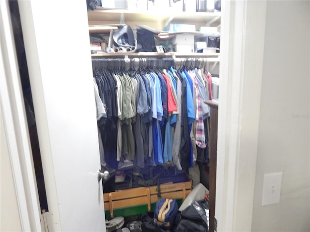 view of closet