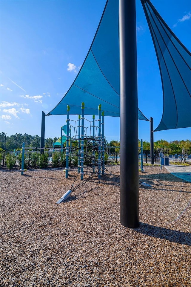 view of jungle gym