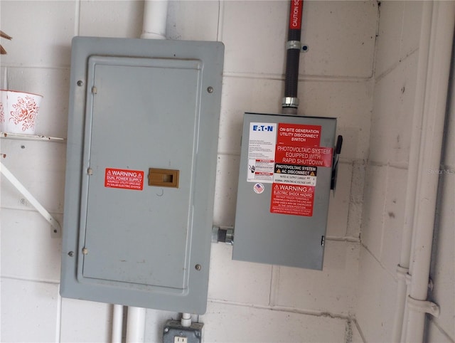 utility room featuring electric panel