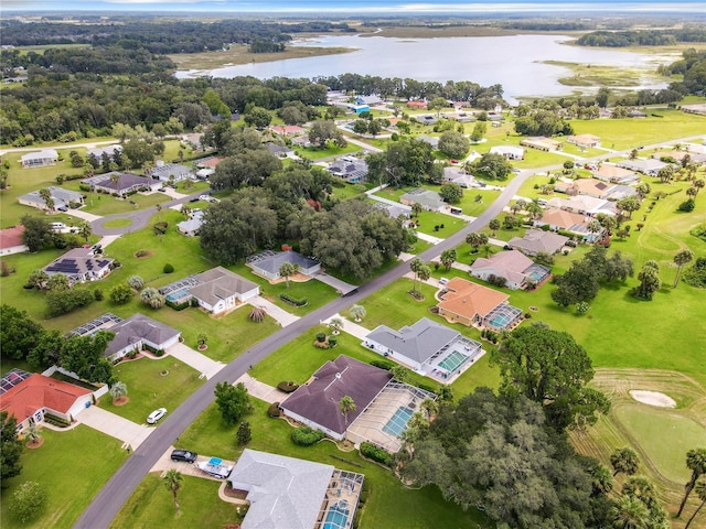 1281 N Timucuan Trl, Inverness, FL 34453 - drone / aerial view featuring a water view