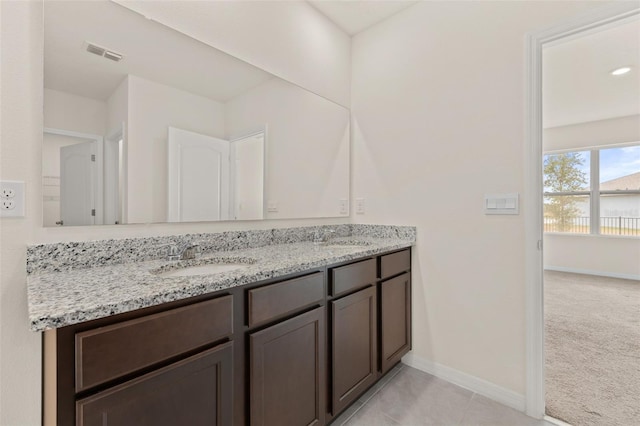 bathroom with vanity