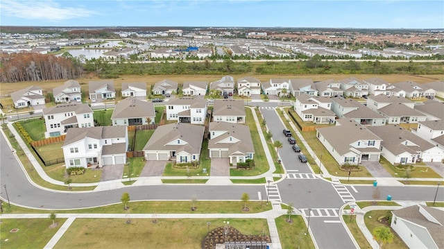 drone / aerial view featuring a residential view