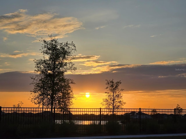 water view with fence