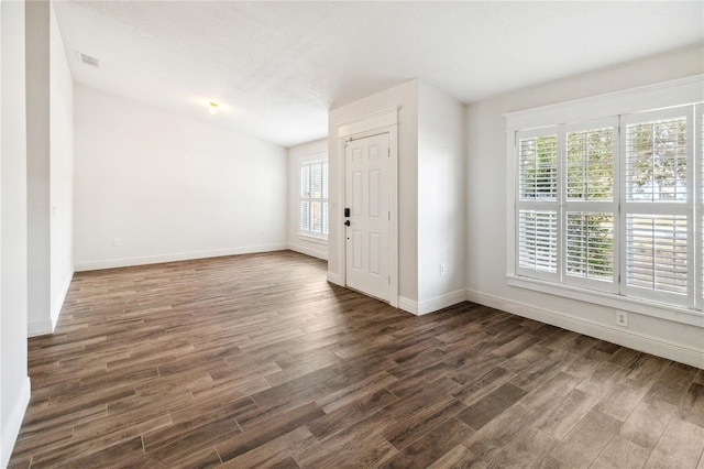 entryway featuring dark hardwood / wood-style flooring