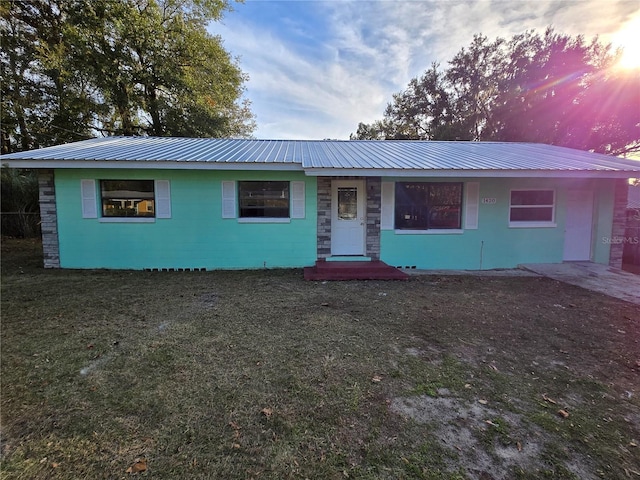 view of ranch-style home