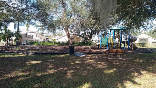 view of jungle gym