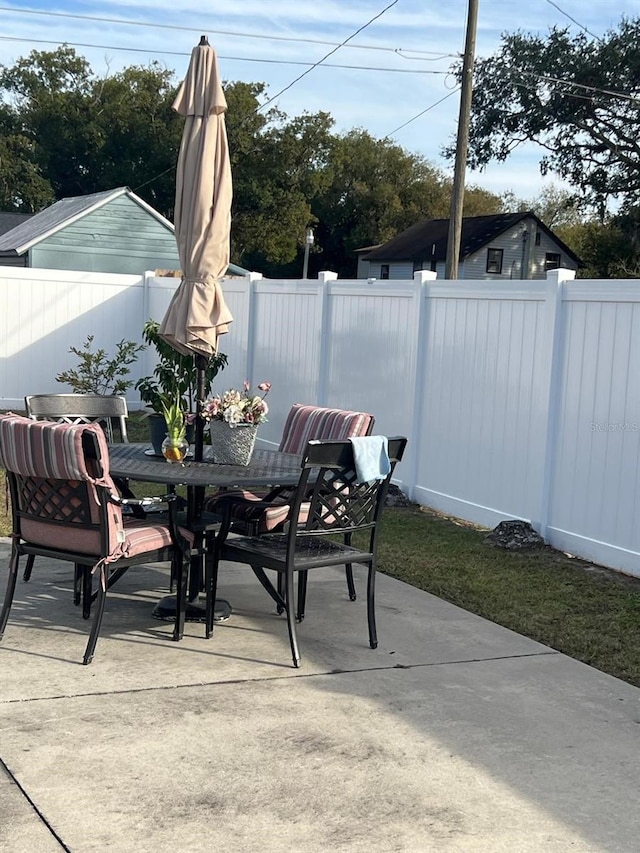 view of patio