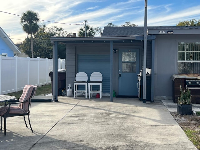 exterior space featuring grilling area