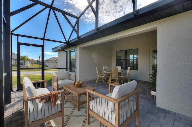 view of sunroom / solarium