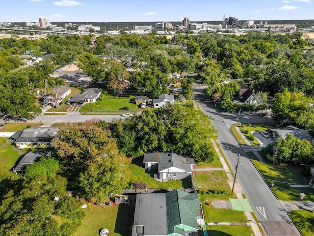 birds eye view of property featuring a view of city