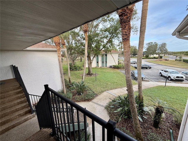 view of balcony