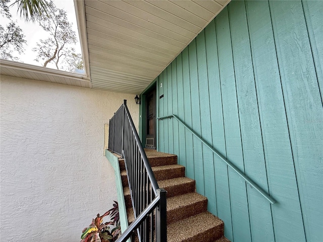 view of stairs