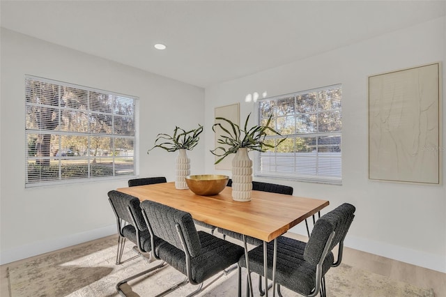 view of dining area