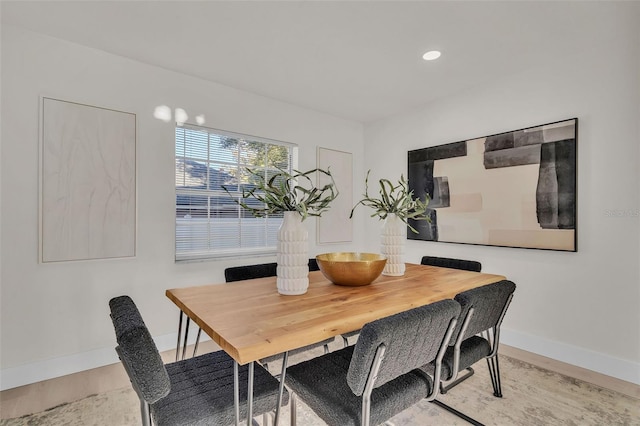 view of dining room