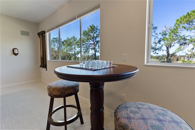 view of dining room