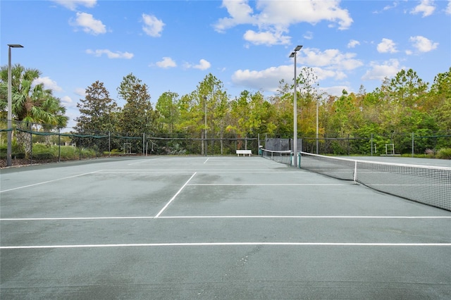 view of tennis court