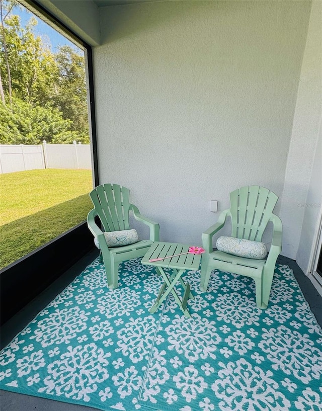 view of sunroom / solarium