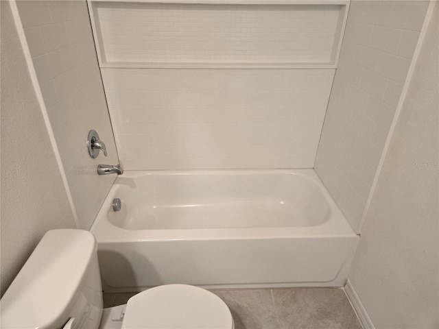 bathroom with toilet and shower / bathtub combination