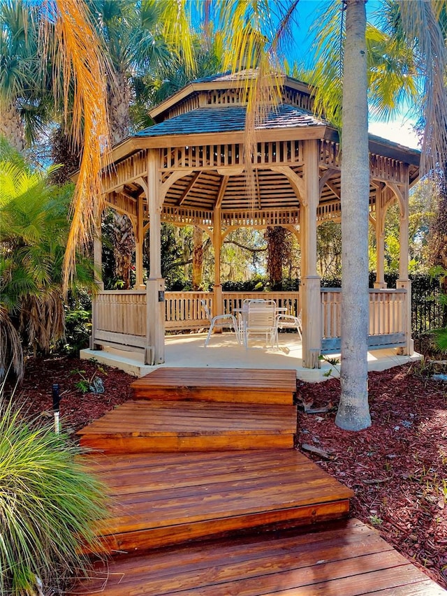 view of home's community featuring a gazebo