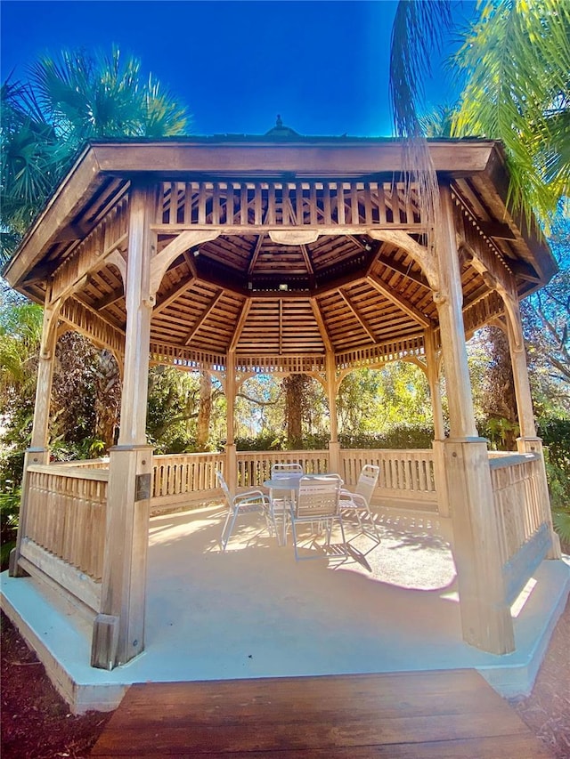 surrounding community with a gazebo