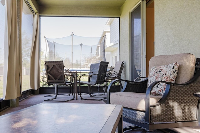 sunroom with a wealth of natural light