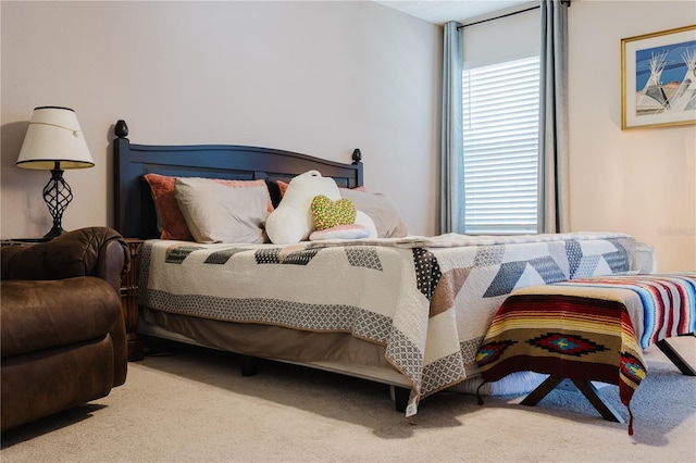 bedroom featuring carpet floors