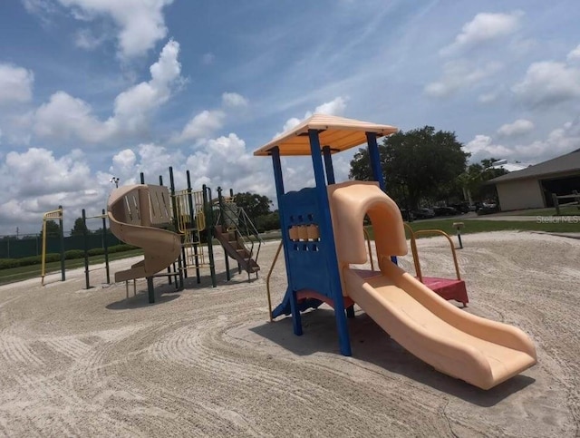 view of jungle gym