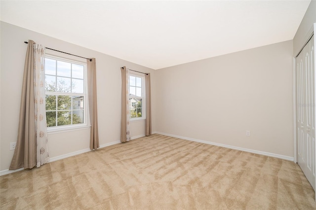 view of carpeted empty room