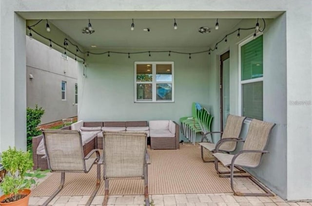 view of patio / terrace with an outdoor living space