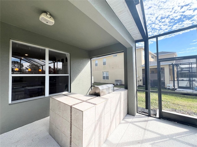 view of sunroom