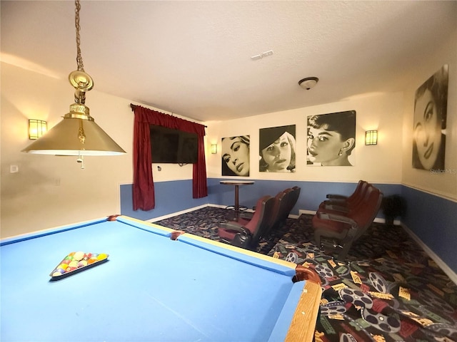 8557 La Isla Dr, Kissimmee, FL 34747 - game room with pool table and carpet floors