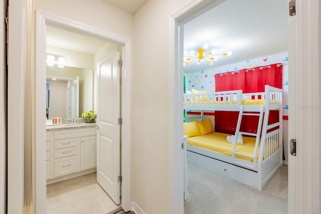 bedroom with sink