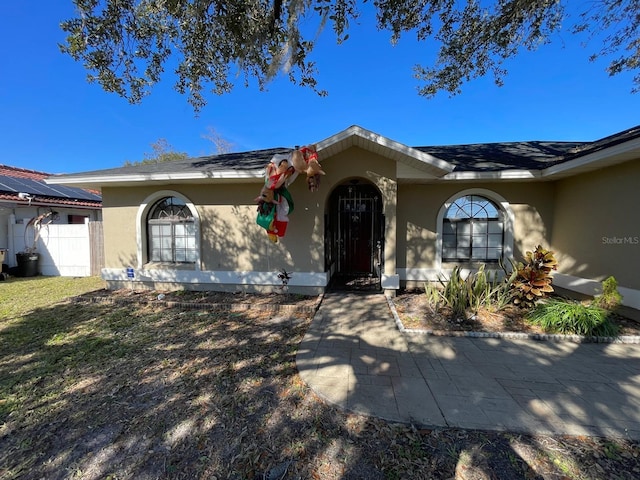 view of front of home