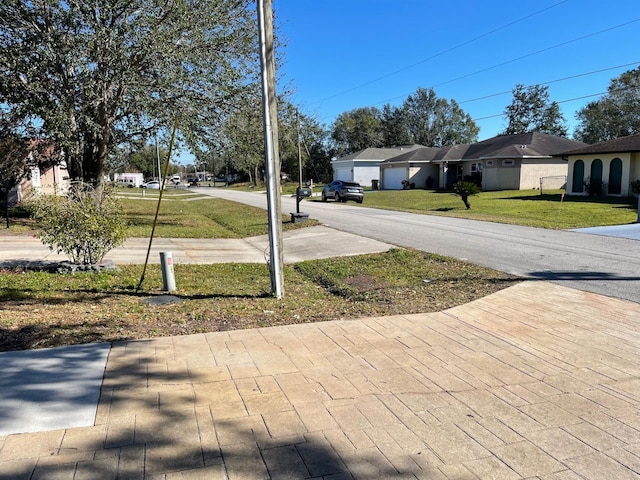 view of road