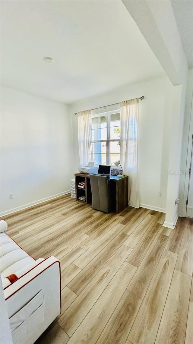 interior space featuring light hardwood / wood-style floors