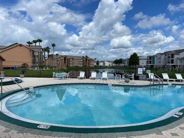 view of pool with a patio area