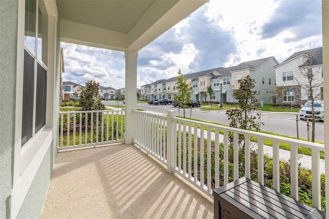 balcony with a porch