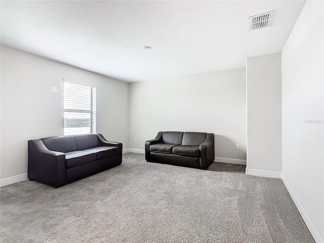 living room featuring carpet