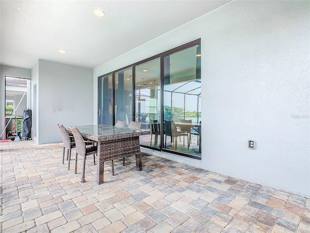 view of dining space