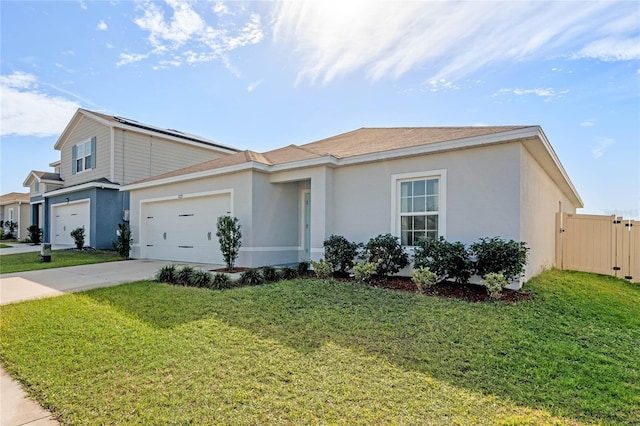 ranch-style house with a front yard