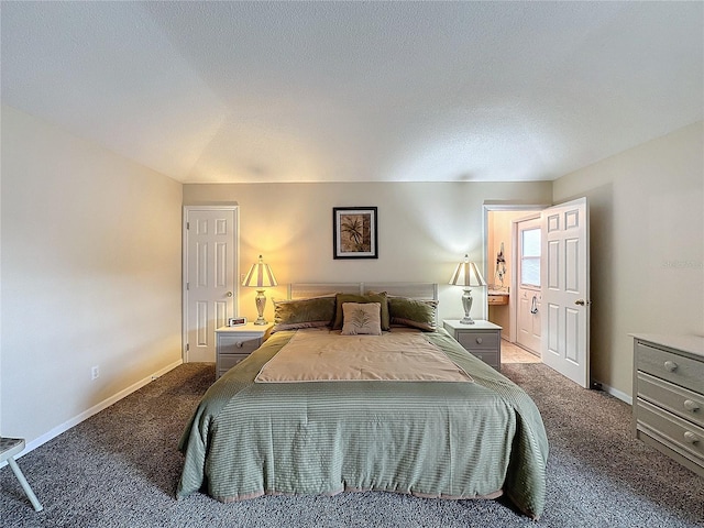 bedroom with carpet