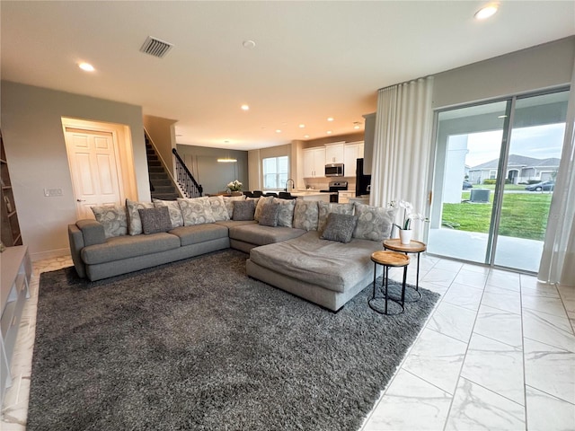 view of living room