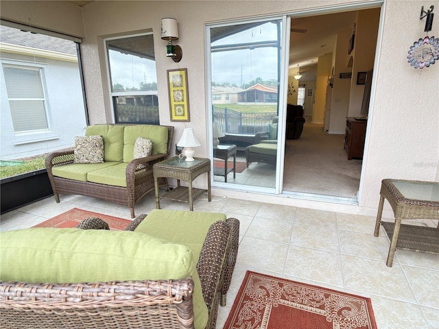 view of sunroom / solarium