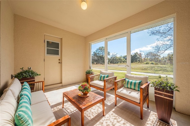 view of sunroom