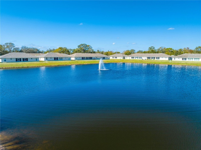 view of water feature