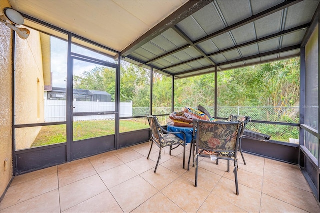 sunroom / solarium with plenty of natural light