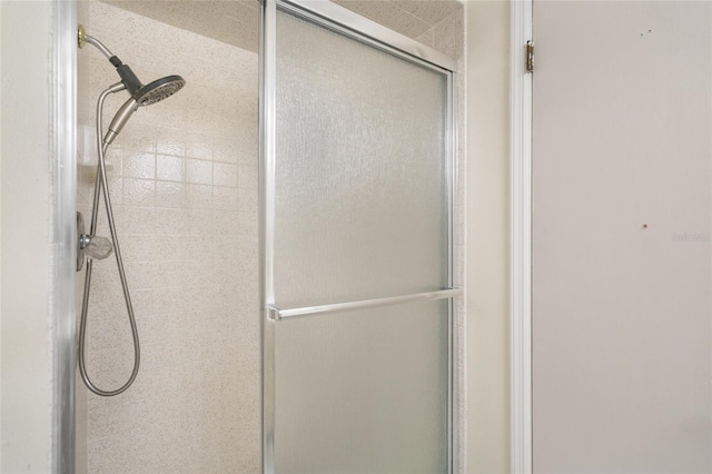 bathroom with an enclosed shower