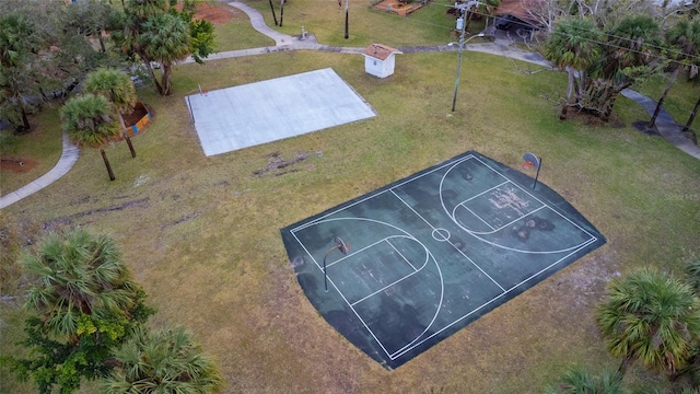 view of basketball court