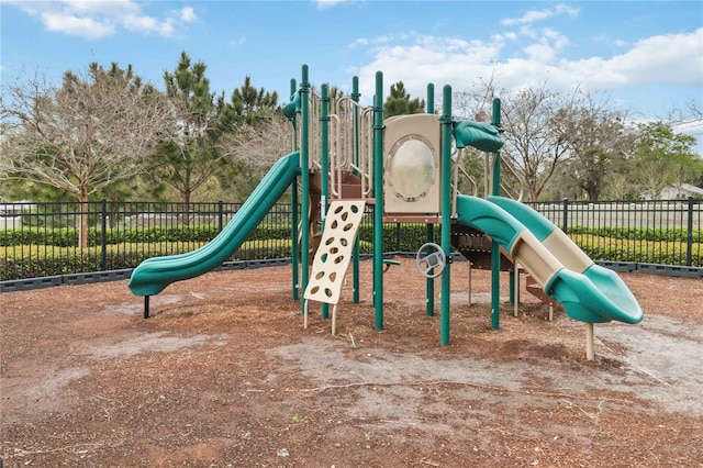 community playground with fence