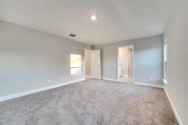 view of carpeted empty room